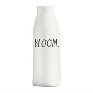 Rae Dunn Tall Ceramic White Vase With "Bloom" Text